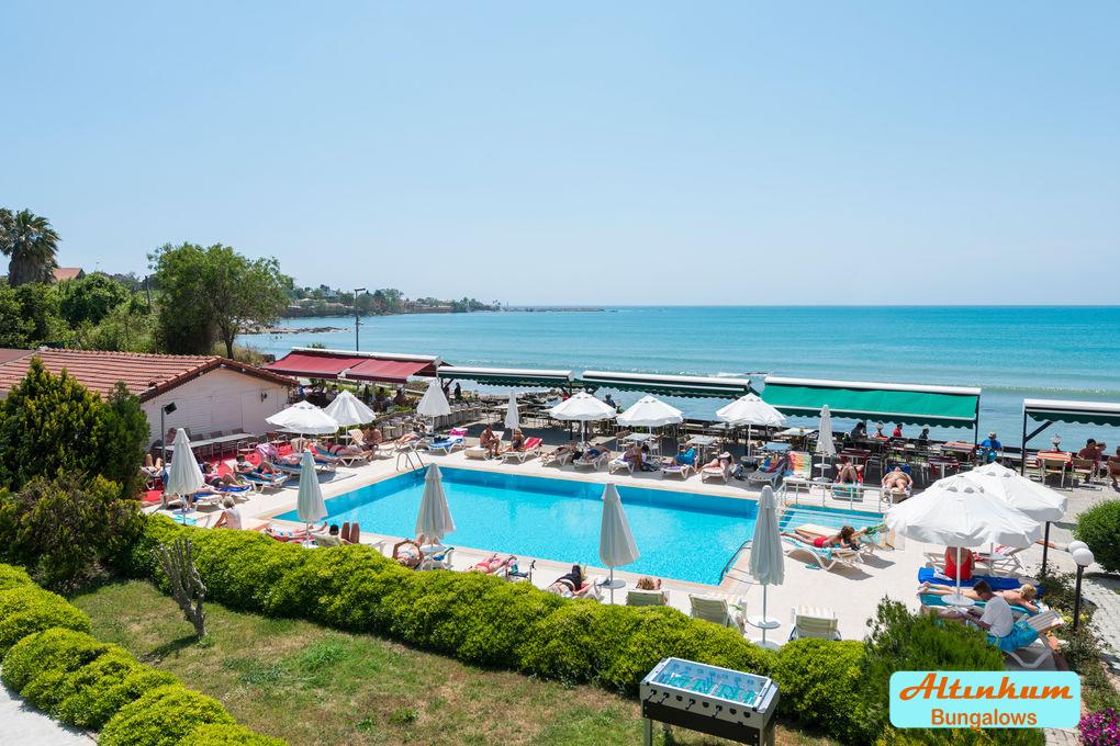 Altinkum Bungalows Side Exterior foto